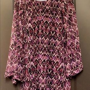 Show Me Your Mumu Purple Bell Sleeve Dress